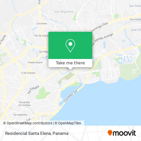 Residencial Santa Elena map