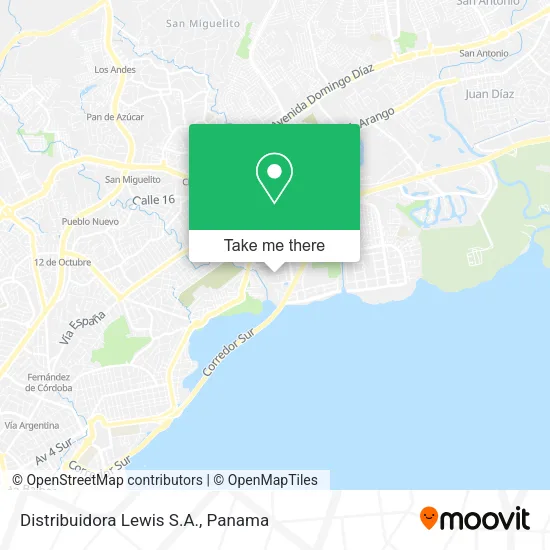 Mapa de Distribuidora Lewis S.A.