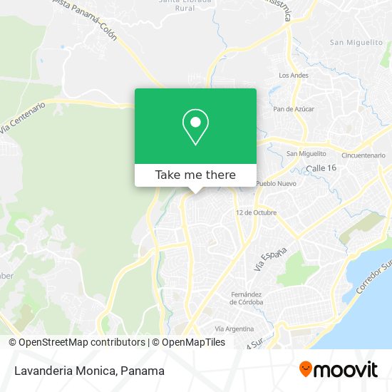 Lavanderia Monica map