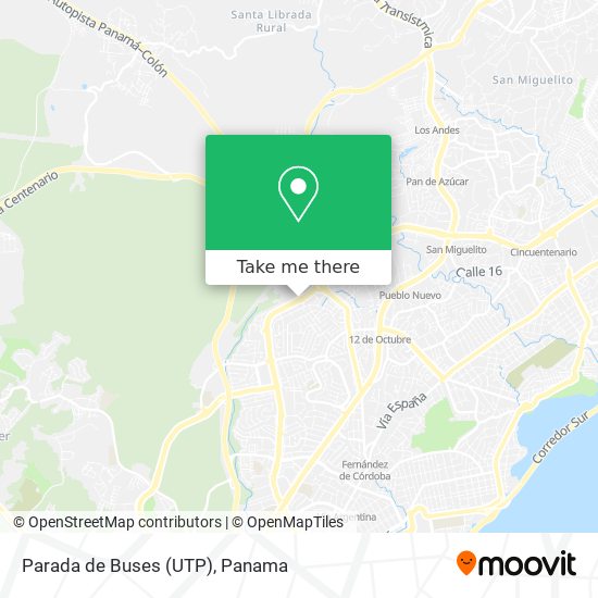 Mapa de Parada de Buses (UTP)