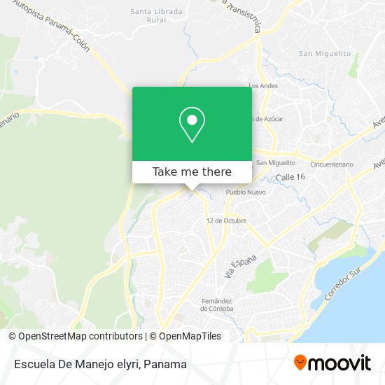 Escuela De Manejo elyri map