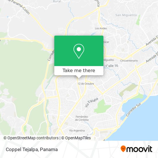 Coppel Tejalpa map