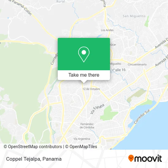 Mapa de Coppel Tejalpa