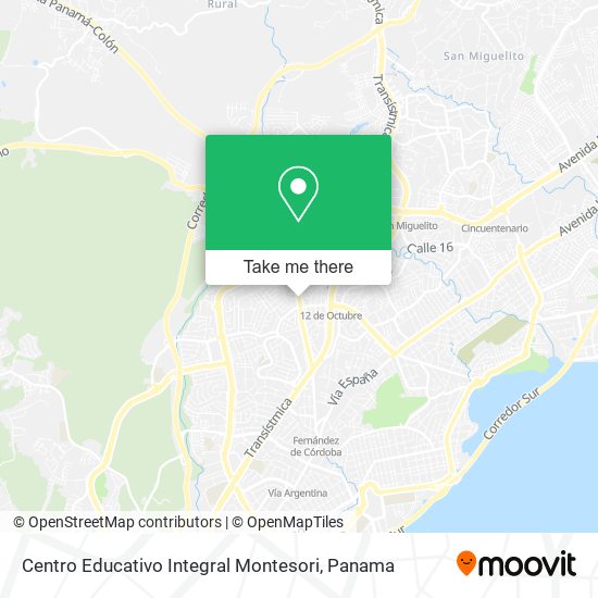 Centro Educativo Integral Montesori map