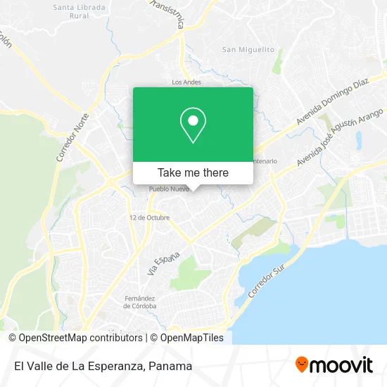 Mapa de El Valle de La Esperanza