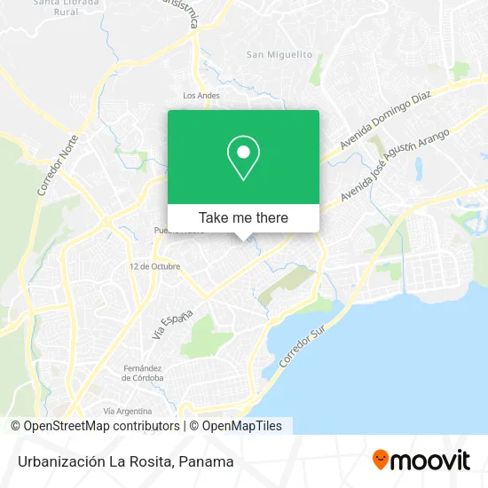 Mapa de Urbanización La Rosita
