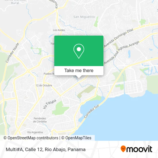 Mapa de Multi#A, Calle 12, Rio Abajo