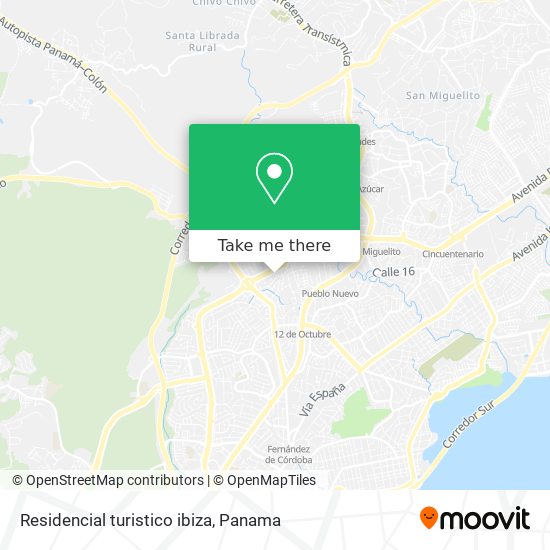 Residencial turistico ibiza map