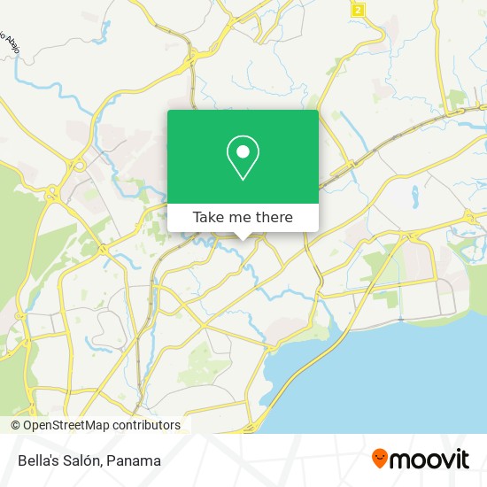 Bella's Salón map