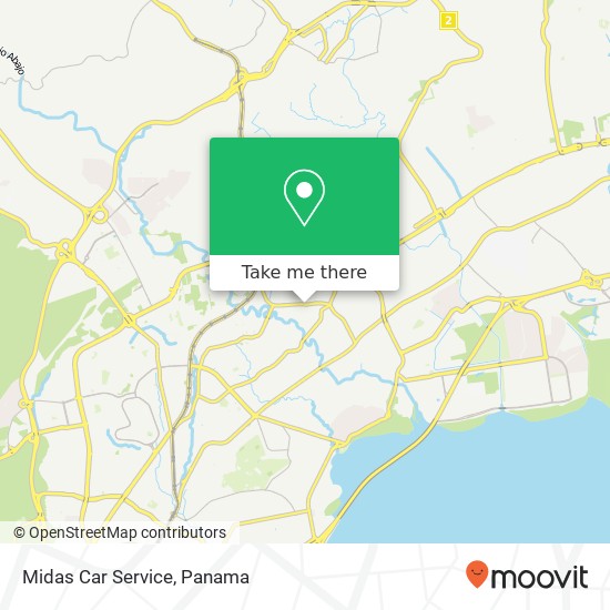 Mapa de Midas Car Service