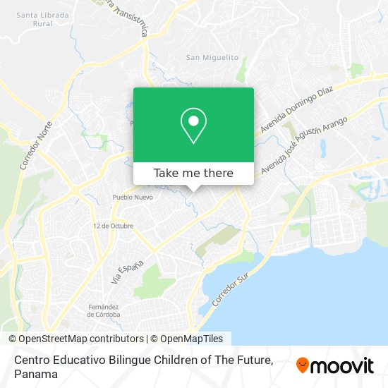Centro Educativo Bilingue Children of The Future map