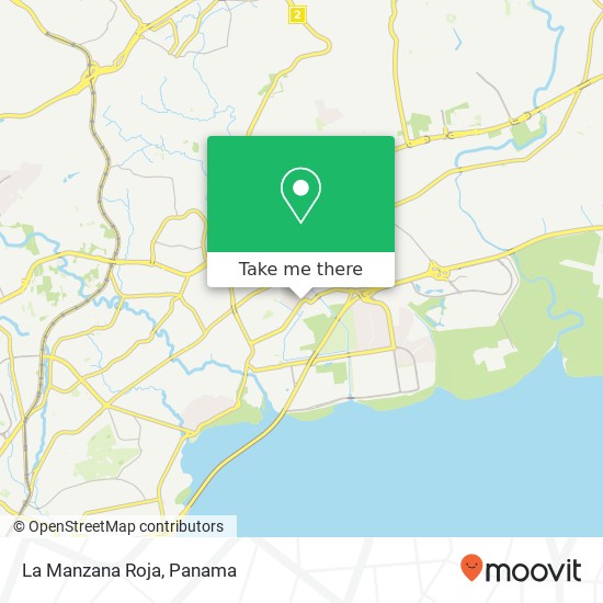 La Manzana Roja map
