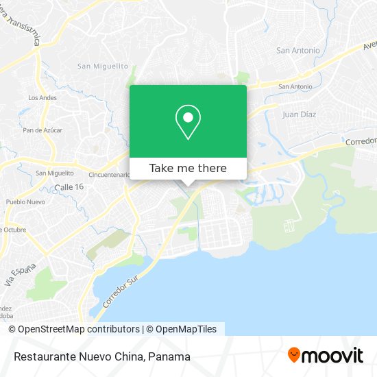 Restaurante Nuevo China map