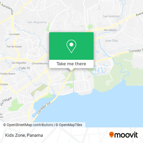 Kids Zone map