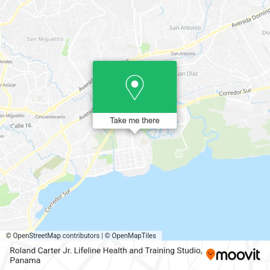 Mapa de Roland Carter Jr. Lifeline Health and Training Studio