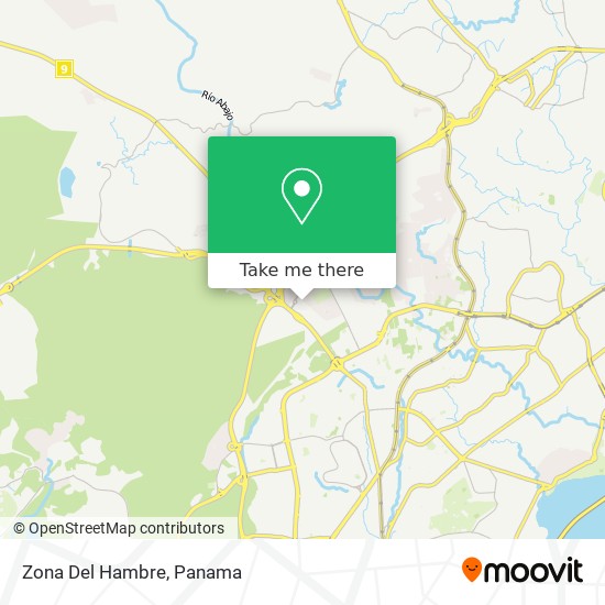Zona Del Hambre map