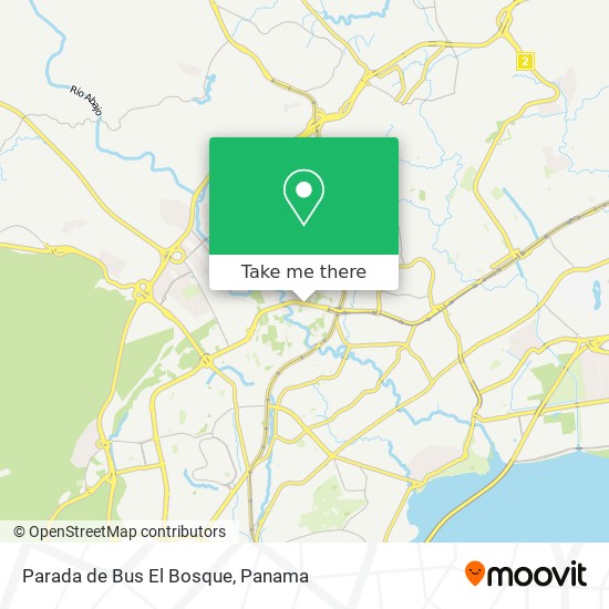 Parada de Bus El Bosque map