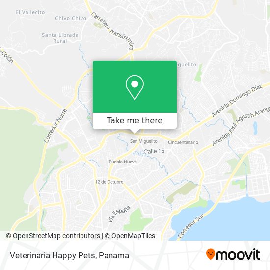 Veterinaria Happy Pets map