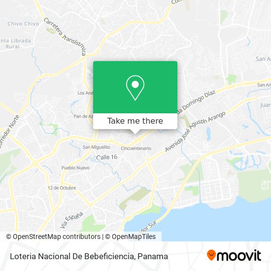 Loteria Nacional De Bebeficiencia map