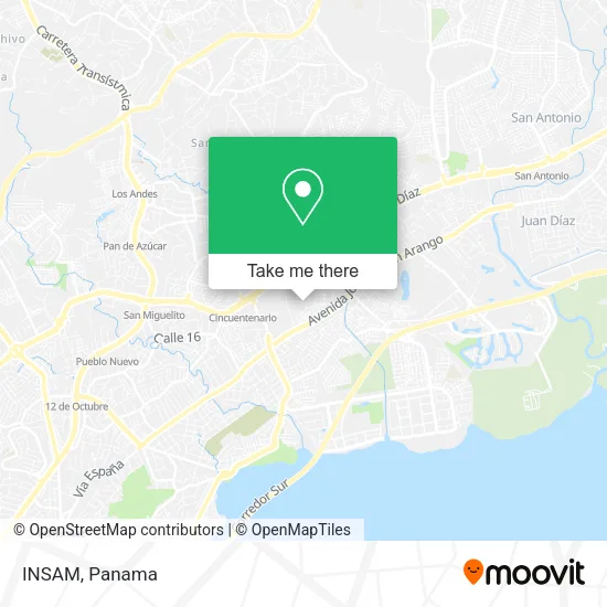 Mapa de INSAM