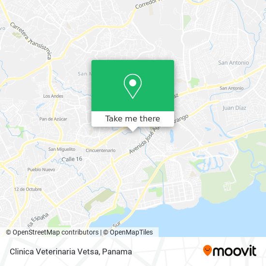 Clinica Veterinaria Vetsa map