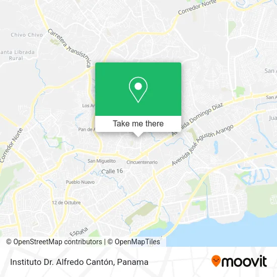 Mapa de Instituto Dr. Alfredo Cantón