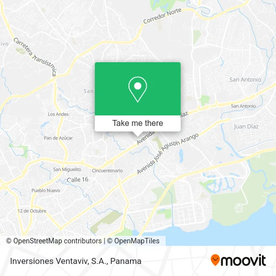 Inversiones Ventaviv, S.A. map