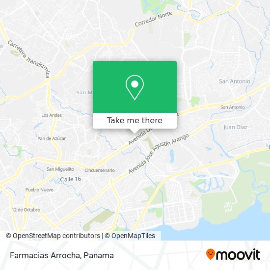 Farmacias Arrocha map