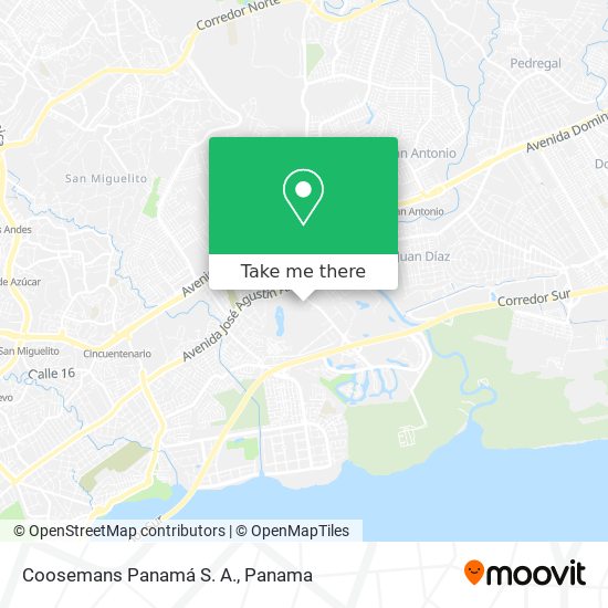Coosemans Panamá S. A. map