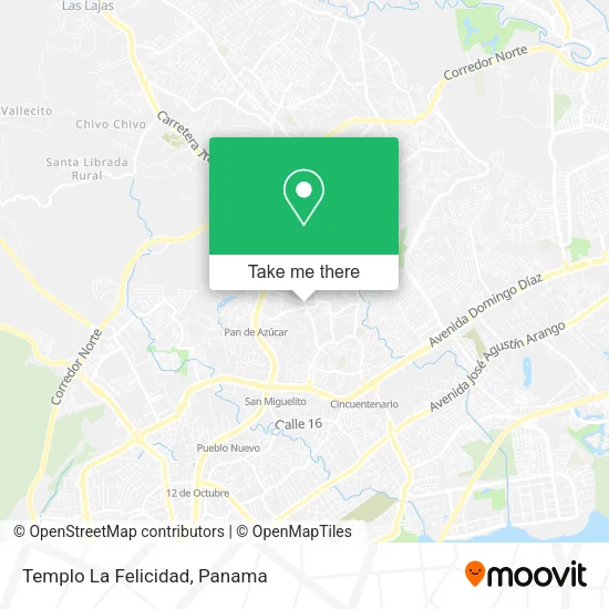 Mapa de Templo La Felicidad