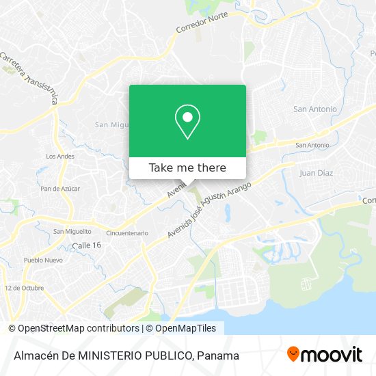 Almacén De MINISTERIO PUBLICO map