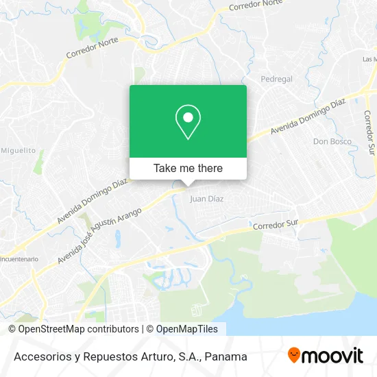 Mapa de Accesorios y Repuestos Arturo, S.A.