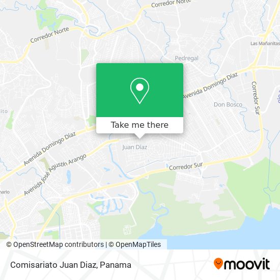 Comisariato Juan Diaz map