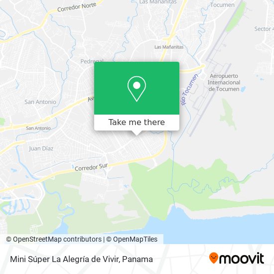 Mini Súper La Alegría de Vivir map