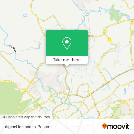 digicel los andes map