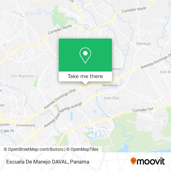 Escuela De Manejo DAVAL map