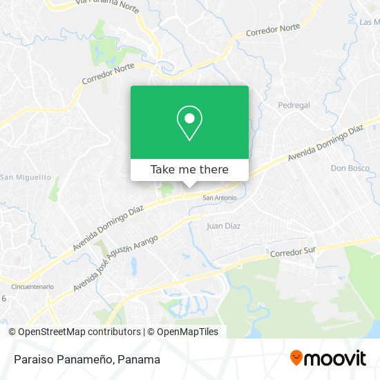Paraiso Panameño map