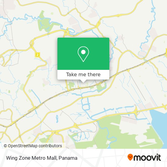 Wing Zone Metro Mall map