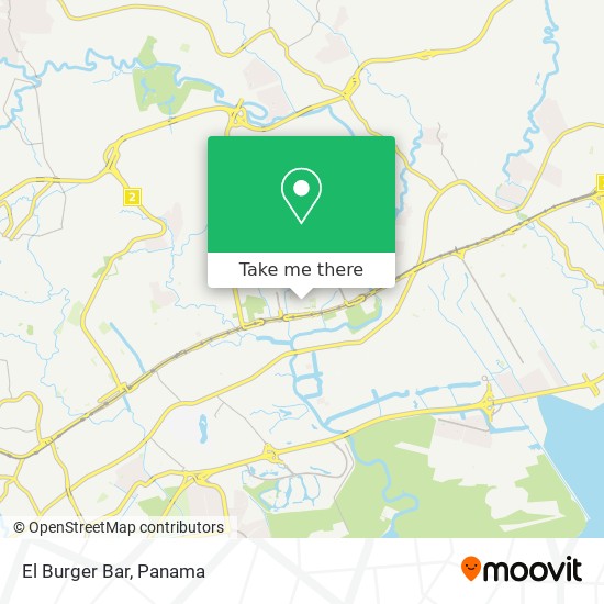 El Burger Bar map