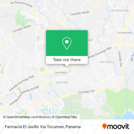 Farmacia El Javillo Vía Tocumen map