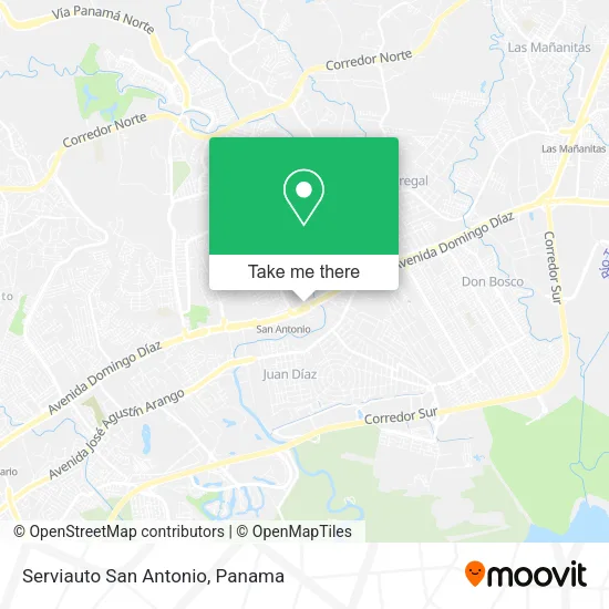 Mapa de Serviauto San Antonio