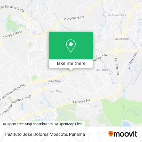 Mapa de Instituto José Dolores Moscote