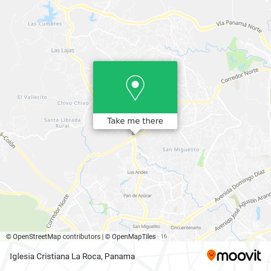 Mapa de Iglesia Cristiana La Roca