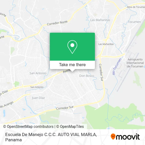 Mapa de Escuela De Manejo C.C.C. AUTO VIAL MARLA