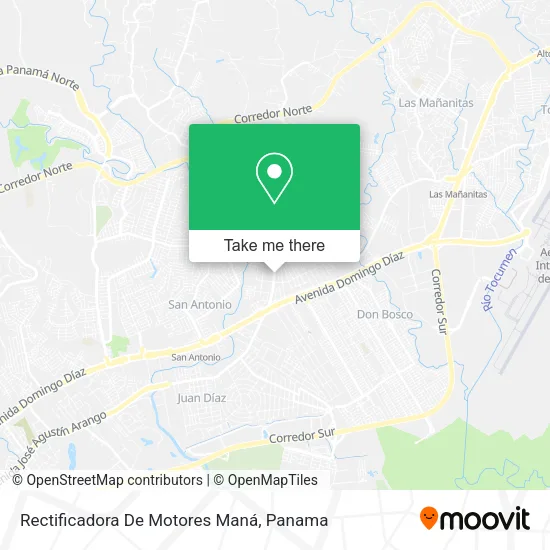 Mapa de Rectificadora De Motores Maná