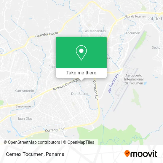 Mapa de Cemex Tocumen