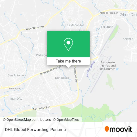 Mapa de DHL Global Forwarding