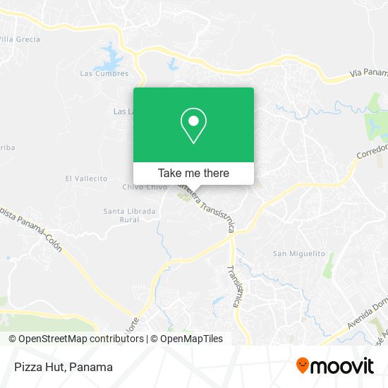 Pizza Hut map