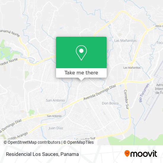 Residencial Los Sauces map