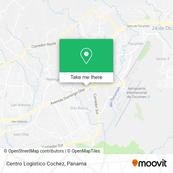 Mapa de Centro Logistico Cochez